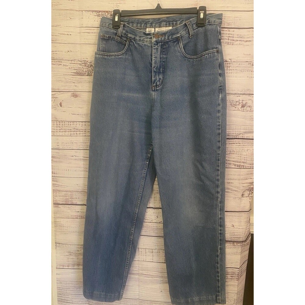 Pendleton Jeans Womens 12 Blue High Waist Mom Straight Leg